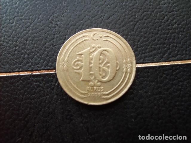 Monedas antiguas de Asia: TURQUIA 10 KURUS 2009