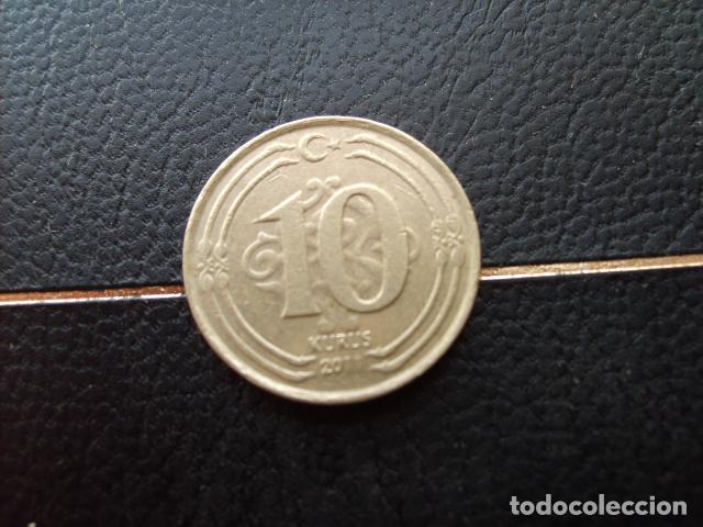 Monedas antiguas de Asia: TURQUIA 10 KURUS 2011