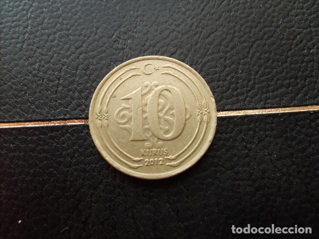 Monedas antiguas de Asia: TURQUIA 10 KURUS 2012