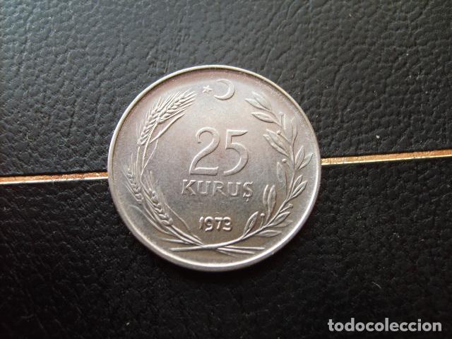 Monedas antiguas de Asia: TURQUIA 25 KURUS 1973