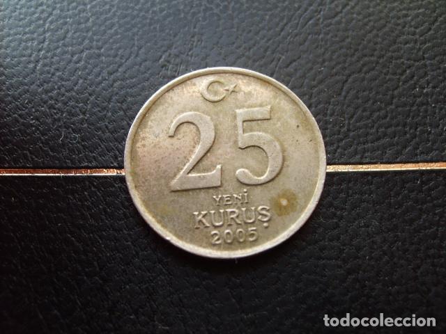 Monedas antiguas de Asia: TURQUIA 25 KURUS 2005