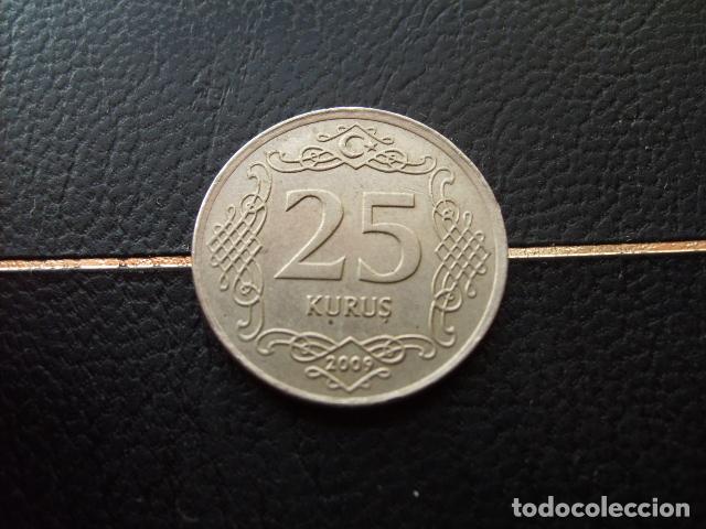 Monedas antiguas de Asia: TURQUIA 25 KURUS 2009