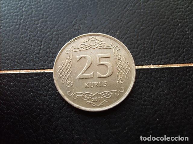 Monedas antiguas de Asia: TURQUIA 25 KURUS 2011