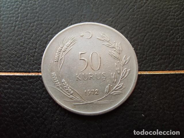 Monedas antiguas de Asia: TURQUIA 50 KURUS 1972