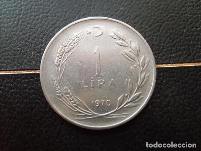 Monedas antiguas de Asia: * TURQUIA 1 LIRA 1970