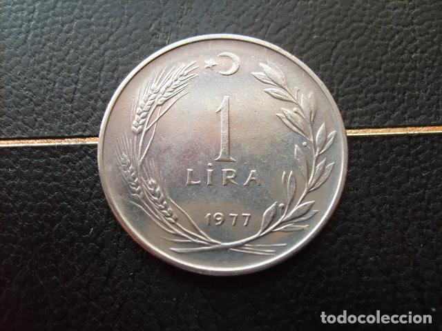 Monedas antiguas de Asia: * TURQUIA 1 LIRA 1977