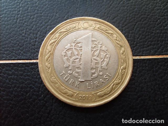 Monedas antiguas de Asia: * TURQUIA 1 LIRA 2013
