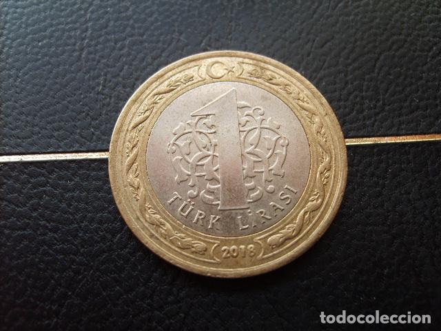 Monedas antiguas de Asia: * TURQUIA 1 LIRA 2018