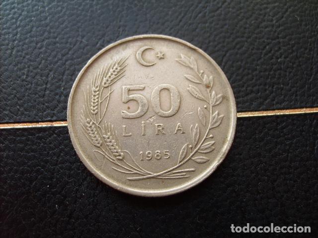 Monedas antiguas de Asia: TURQUIA 50 LIRAS 1985