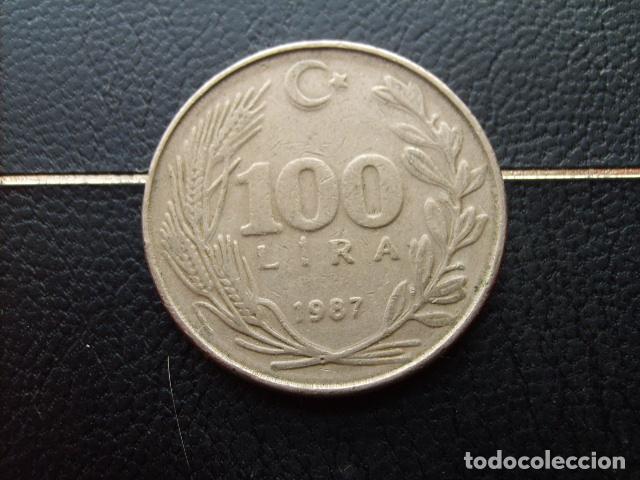 Monedas antiguas de Asia: TURQUIA 100 LIRAS 1987