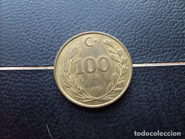 Monedas antiguas de Asia: TURQUIA 100 LIRAS 1989