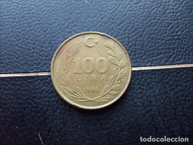 Monedas antiguas de Asia: TURQUIA 100 LIRAS 1990