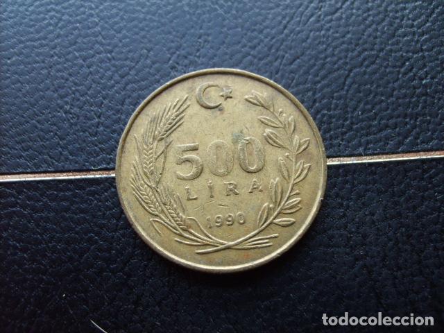 Monedas antiguas de Asia: TURQUIA 500 LIRAS 1990