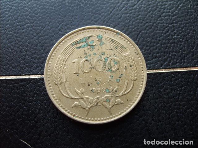 Monedas antiguas de Asia: TURQUIA 1000 LIRAS 1990