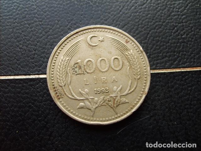 Monedas antiguas de Asia: TURQUIA 1000 LIRAS 1993