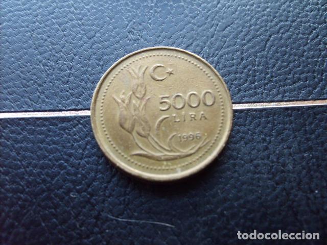 Monedas antiguas de Asia: TURQUIA 5000 LIRAS 1996