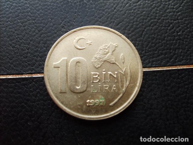 Monedas antiguas de Asia: TURQUIA 10000 LIRAS 1997 CANTO T. C.