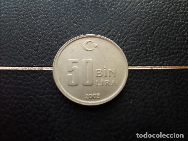 Monedas antiguas de Asia: TURQUIA 50000 LIRAS 2003