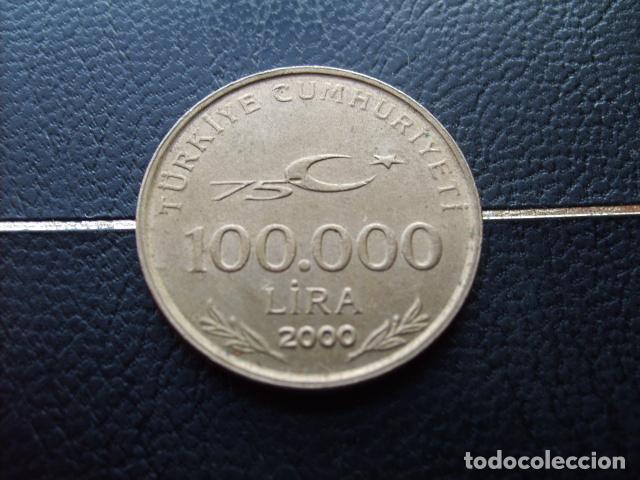 Monedas antiguas de Asia: TURQUIA 100000 LIRAS 2000