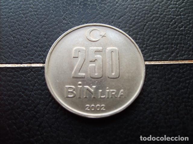 Monedas antiguas de Asia: TURQUIA 250000 LIRAS 2002
