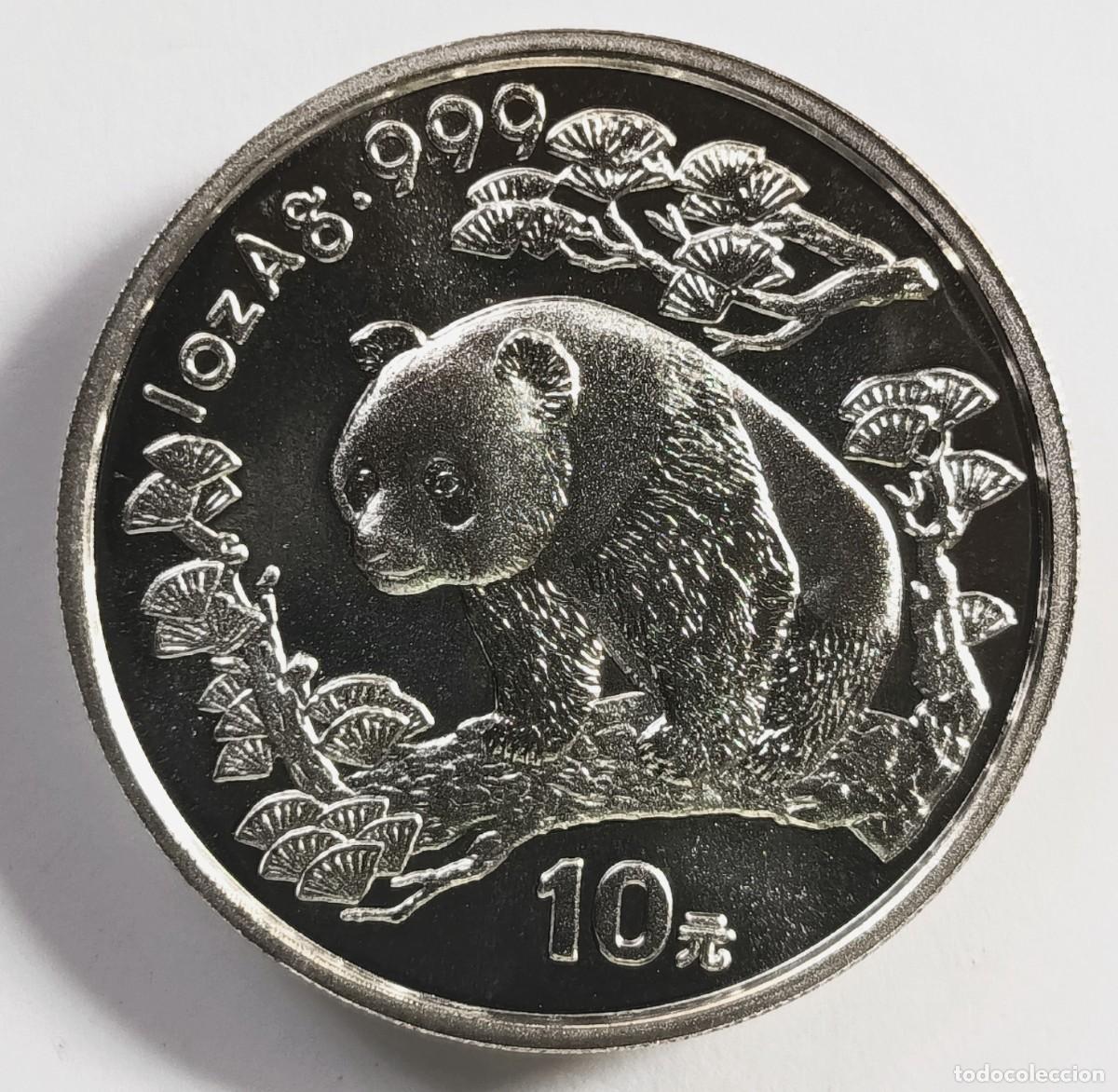 Monedas antiguas de Asia: CHINA. MONEDA DE LA SERIE &ldquo;PANDA&rdquo;, 10 YUAN. 1997. &ldquo;&ldquo;Founding of Chongqing Municipality&rdquo;. PLATA ,999