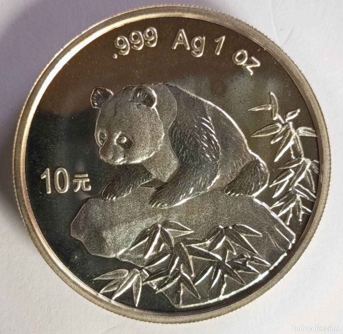 Monedas antiguas de Asia: CHINA. MONEDA DE LA SERIE ANUAL &ldquo;PANDA&rdquo;, DE 10 YUAN. 1999. PLATA ,999. ESCASA!!!!!!!!!!!!!!!!!