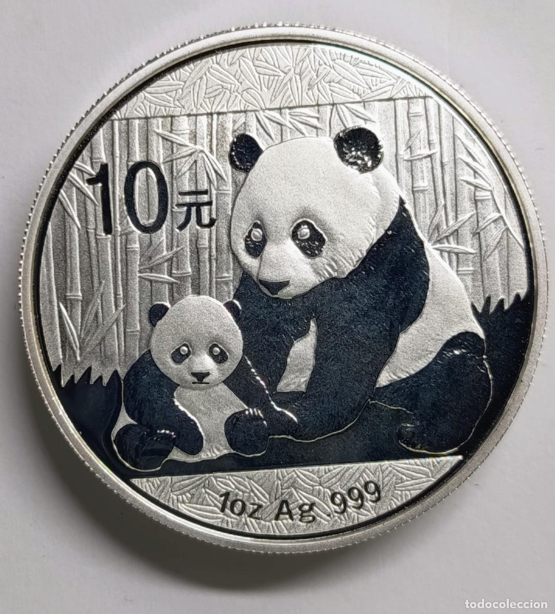 Monedas antiguas de Asia: CHINA. MONEDA DE LA SERIE ANUAL &ldquo;PANDA&rdquo;, DE 10 YUAN. 2012. PLATA ,999.