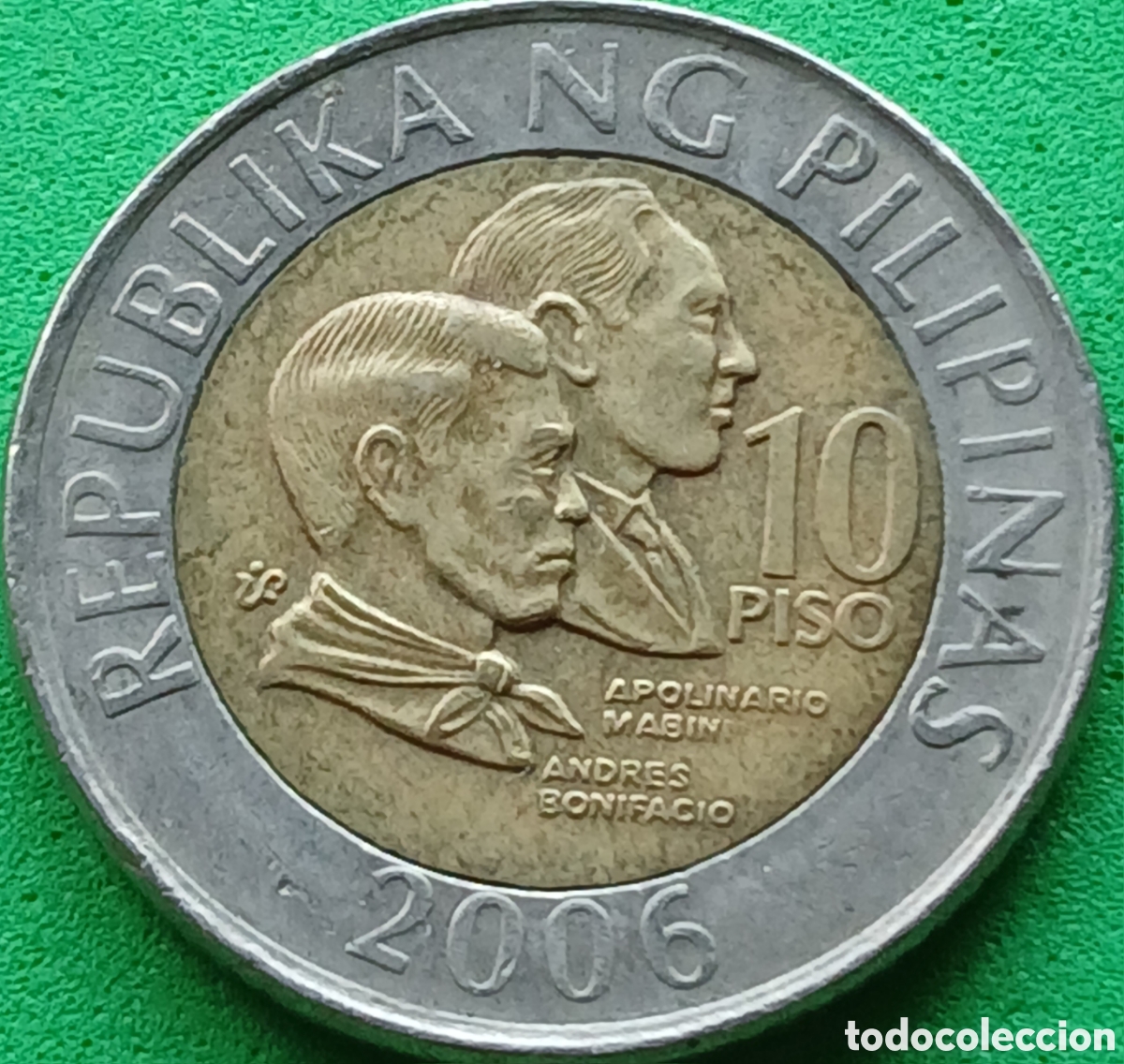 Monedas antiguas de Asia: Filipinas 10 pesos 2006 km#278
