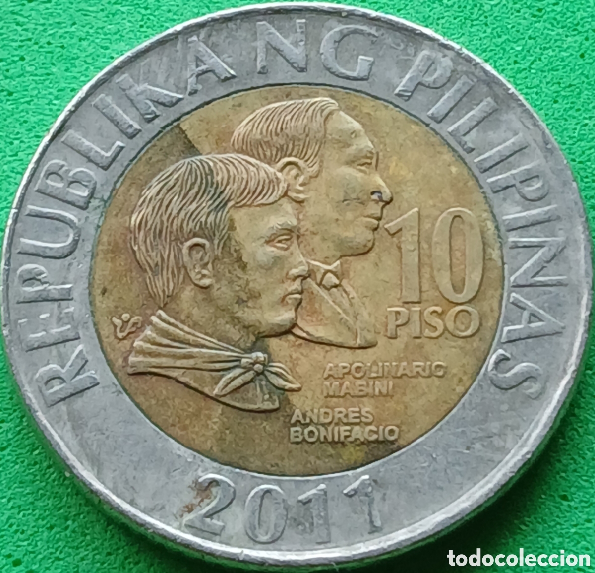 Monedas antiguas de Asia: Filipinas 10 pesos 2011 km#278