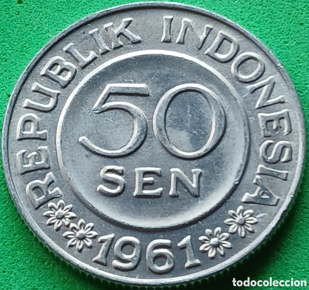 Monedas antiguas de Asia: Indonesia 50 sen 1961 km#14