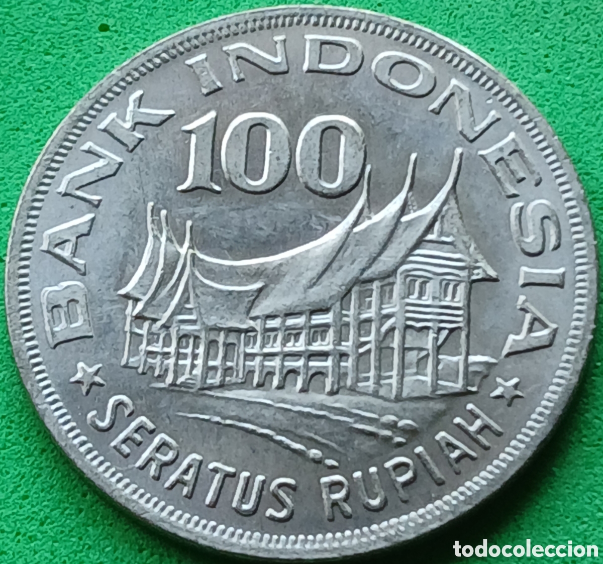 Monedas antiguas de Asia: Indonesia 100 rupias 1978 km#42 Silvicultura para la prosperidad