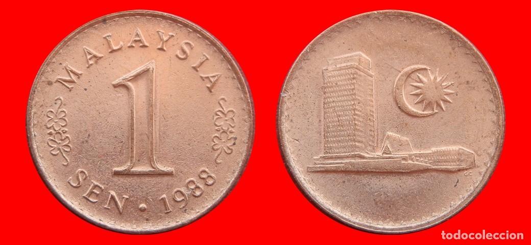 Monedas antiguas de Asia: 1 SEN 1988 MALASIA-153172