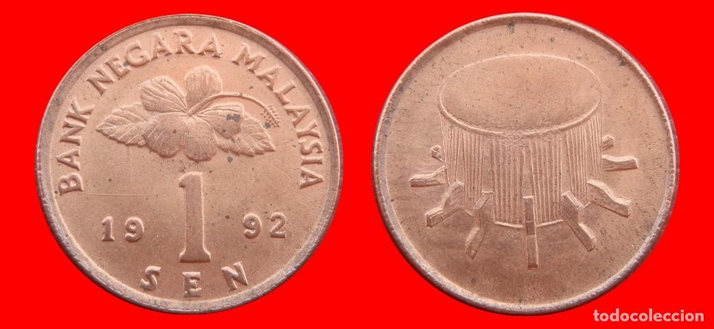 Monedas antiguas de Asia: 1 SEN 1992 MALASIA-153173