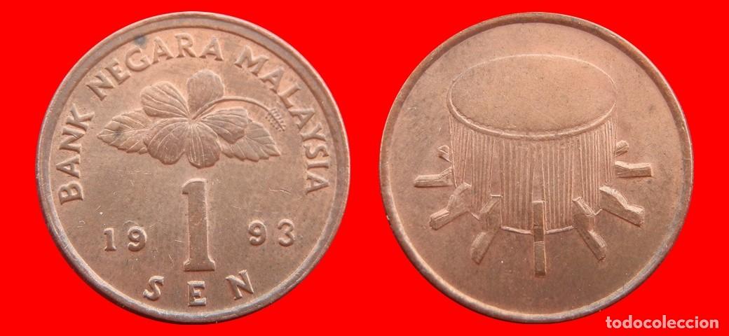 Monedas antiguas de Asia: 1 SEN 1993 MALASIA-153174