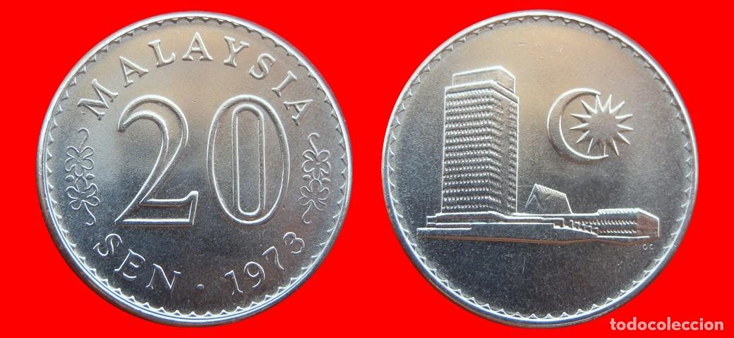 Monedas antiguas de Asia: 20 SEN 1973 MALASIA-153191