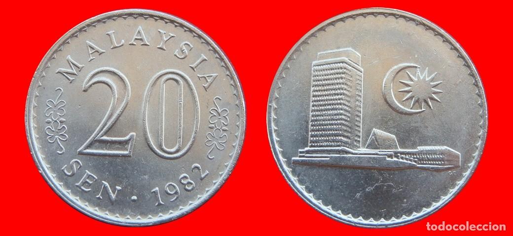 Monedas antiguas de Asia: 20 SEN 1982 MALASIA-153192