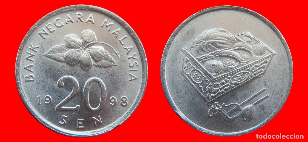 Monedas antiguas de Asia: 20 SEN 1998 MALASIA-153195