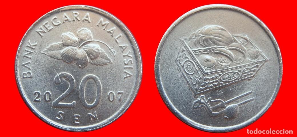 Monedas antiguas de Asia: 20 SEN 2007 MALASIA-153197