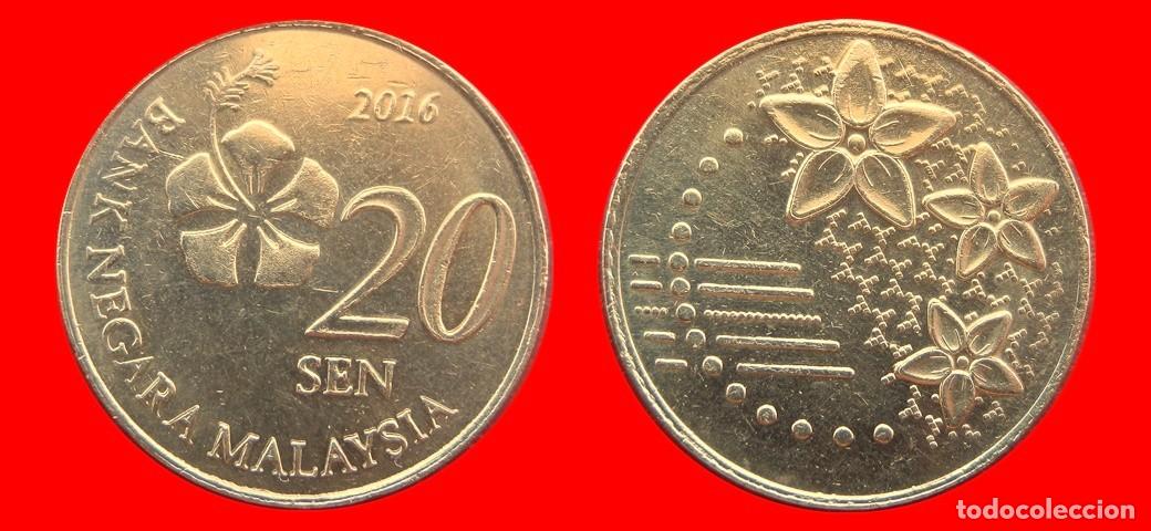 Monedas antiguas de Asia: 20 SEN 2016 MALASIA-153200