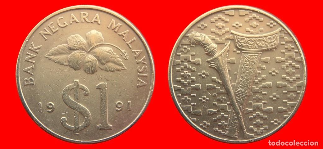 Monedas antiguas de Asia: 1 RINGGIT 1991 MALASIA-153205
