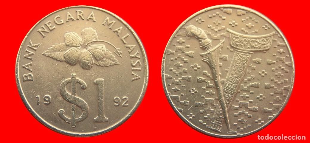 Monedas antiguas de Asia: 1 RINGGIT 1992 MALASIA-153206