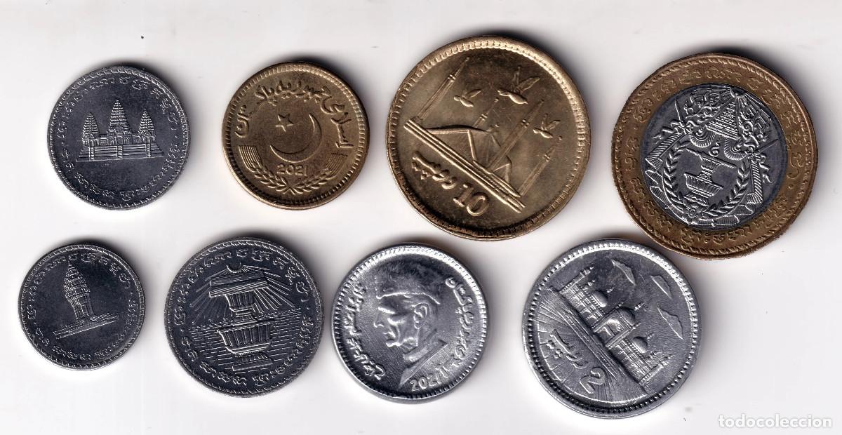 Monedas antiguas de Asia: Serie PAKISTAN 8 monedas diferentes