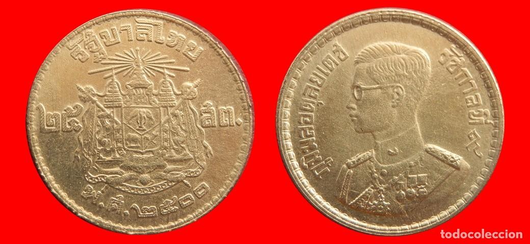 Monedas antiguas de Asia: 25 SATANG 1957 TAILANDIA-153208