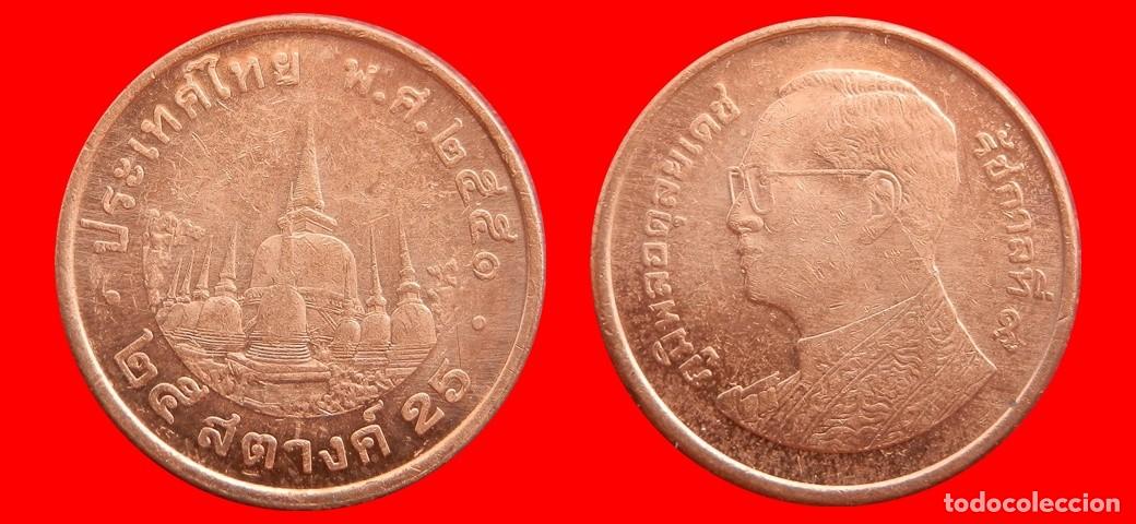Monedas antiguas de Asia: 25 SATANG 2008 TAILANDIA-153210