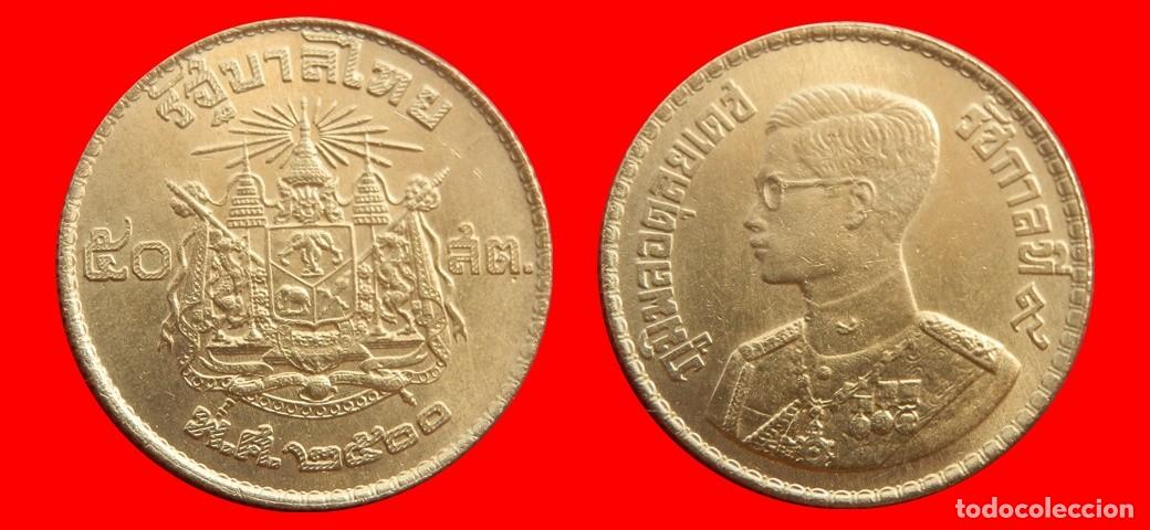 Monedas antiguas de Asia: 50 SATANG 1957 TAILANDIA-153215