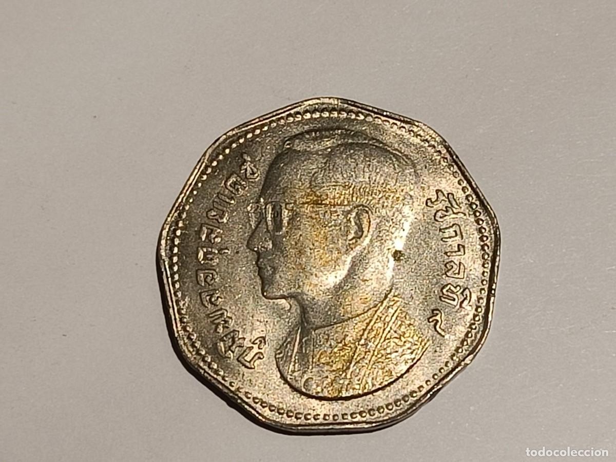 Monedas antiguas de Asia: Moneda de Tailandia. 5 baht. Rama IX. 1972