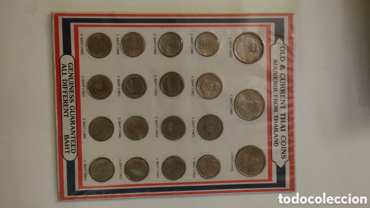 Monedas antiguas de Asia: COLECCI&Oacute;N 20 MONEDAS DE TAILANDIA