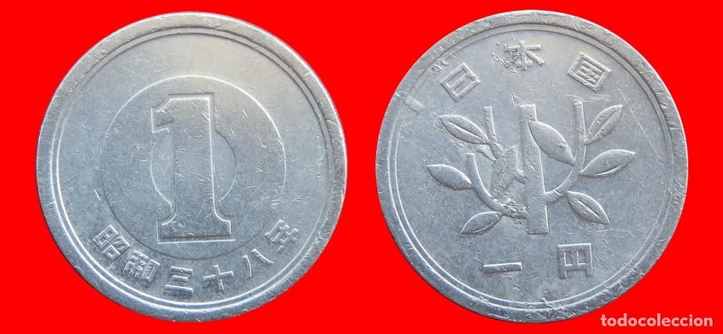 Monedas antiguas de Asia: 1 YEN 1963 JAPON-153277