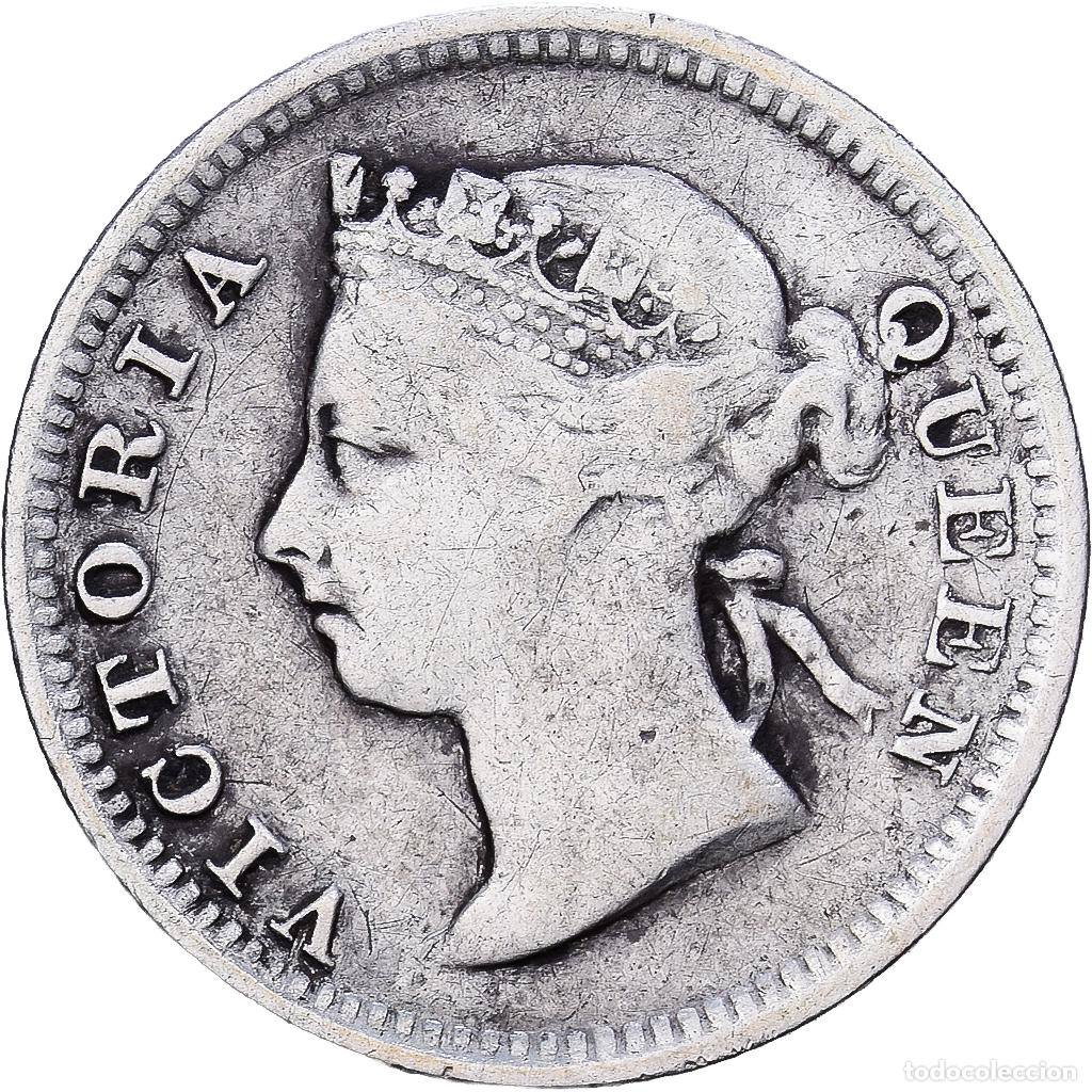 Monedas antiguas de Asia: [#1224278] Hong Kong, Victoria, 5 Cents, 1893, Plata, BC+, KM:5