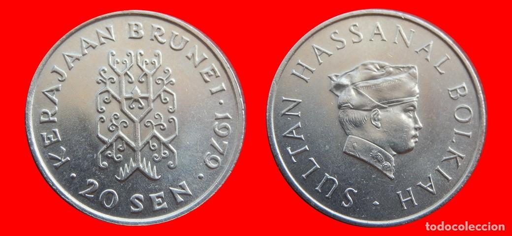 Monedas antiguas de Asia: 20 SEN 1979 BRUNEI-153344
